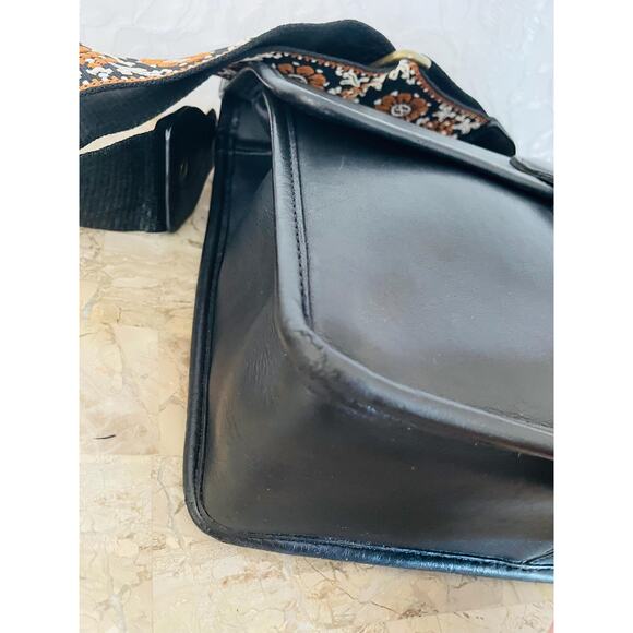 Vtg Coach Willis BLack Messenger CRosbody BAg 9927 - Picture 7 of 10